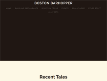 Tablet Screenshot of boston-barhopper.com